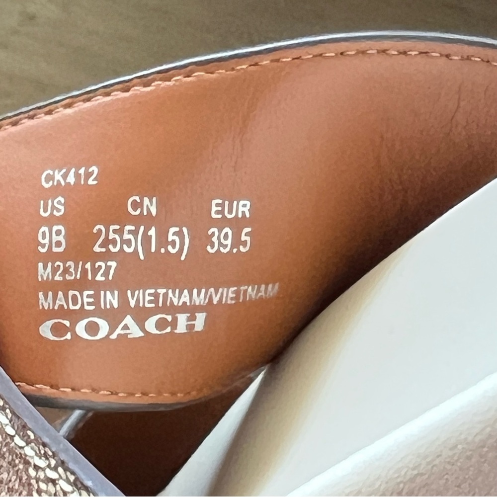 Coach Allanah Slide Sandals in Signature Canvas - Picture 4 of 4
